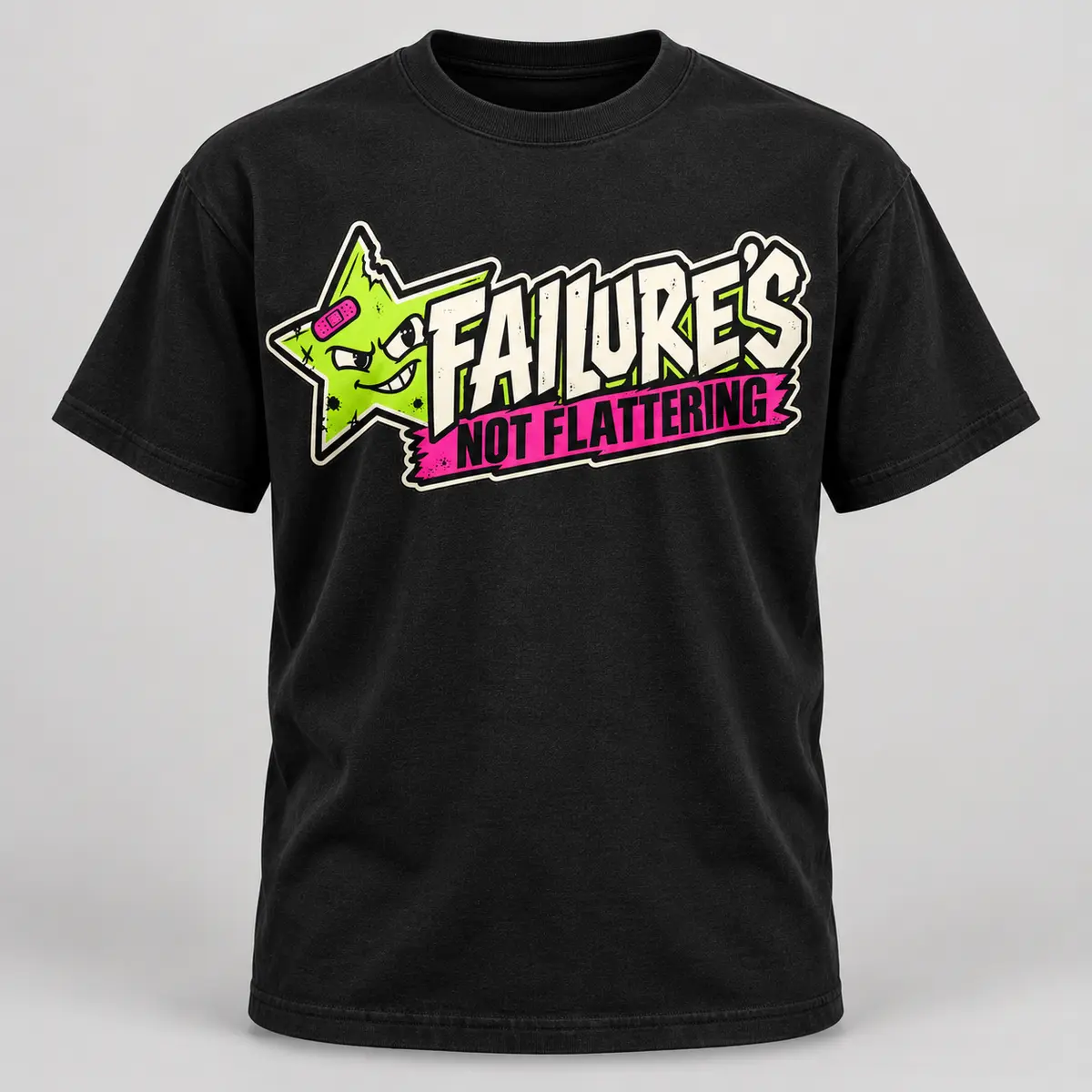 Flagship Black Tee — Failure’s Not Flattering merch