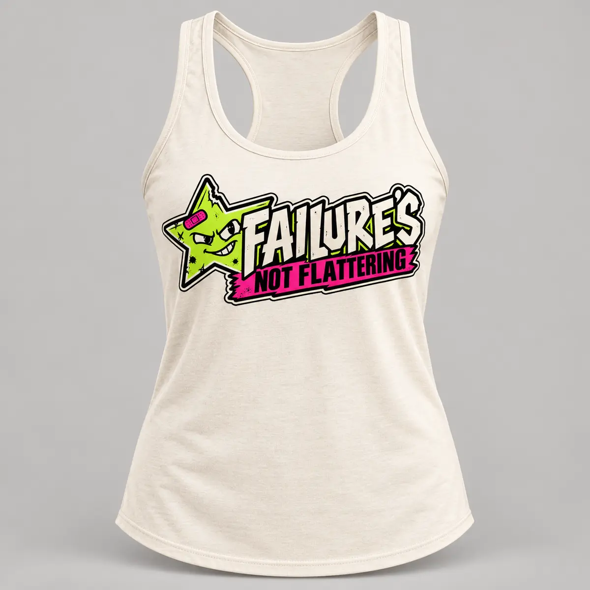 Flagship Women’s Racerback Tank — Failure’s Not Flattering merch